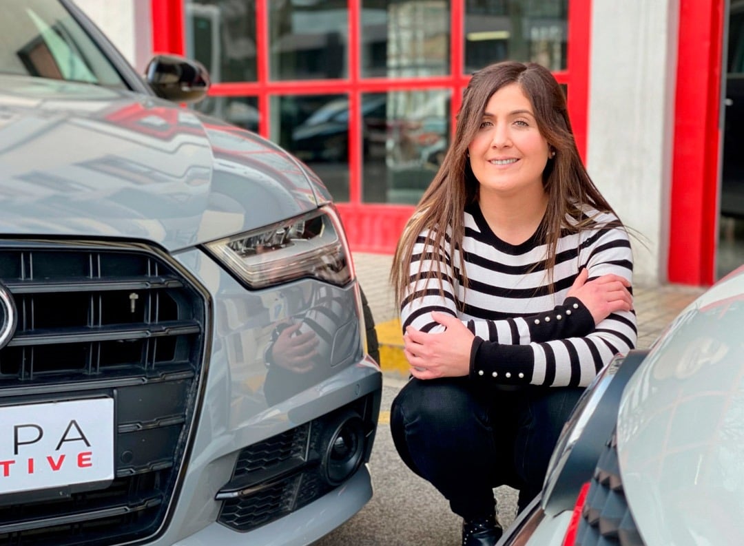 Patricia Lizari. Una mujer al volante de un negocio del motor.